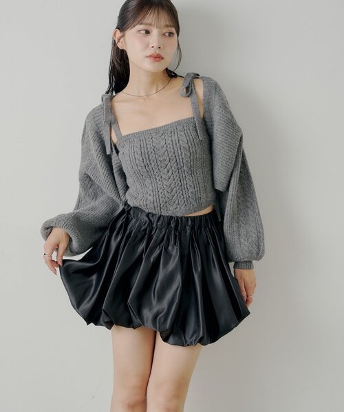 Chico（チコ）の「ボリュームフレアバルーンスカート（スカート・レディース・ベージュ/ブラウン/ブラック・FREE）」の12枚目の写真