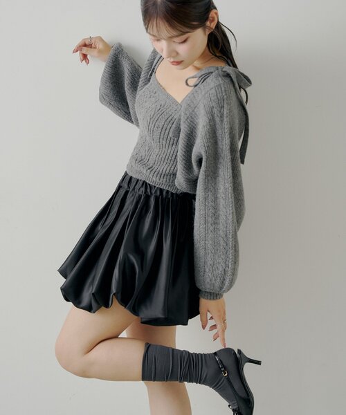 Chico（チコ）の「ボリュームフレアバルーンスカート（スカート・レディース・ベージュ/ブラウン/ブラック・FREE）」の11枚目の写真