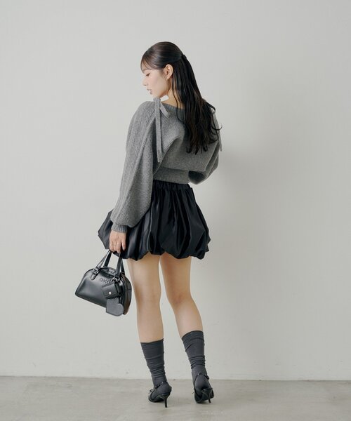 Chico（チコ）の「ボリュームフレアバルーンスカート（スカート・レディース・ベージュ/ブラウン/ブラック・FREE）」の9枚目の写真