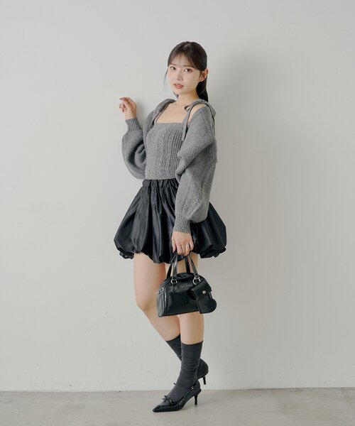 Chico（チコ）の「ボリュームフレアバルーンスカート（スカート・レディース・ベージュ/ブラウン/ブラック・FREE）」の8枚目の写真