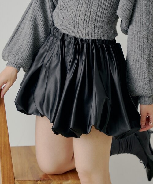 Chico（チコ）の「ボリュームフレアバルーンスカート（スカート・レディース・ベージュ/ブラウン/ブラック・FREE）」の7枚目の写真