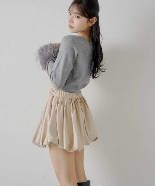 Chico（チコ）の「ボリュームフレアバルーンスカート（スカート・レディース・ベージュ/ブラウン/ブラック・FREE）」の17枚目の写真