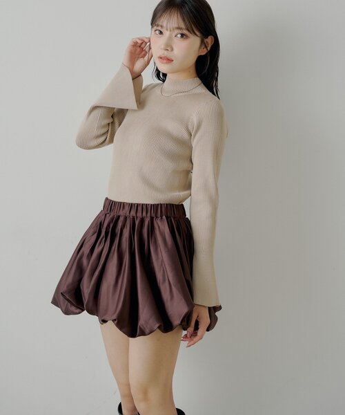 Chico（チコ）の「ボリュームフレアバルーンスカート（スカート・レディース・ベージュ/ブラウン/ブラック・FREE）」の14枚目の写真