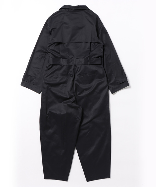 セール】コットンギャバジンジャンプスーツ（つなぎ/オールインワン
