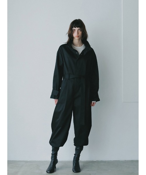 セール】コットンギャバジンジャンプスーツ（つなぎ/オールインワン