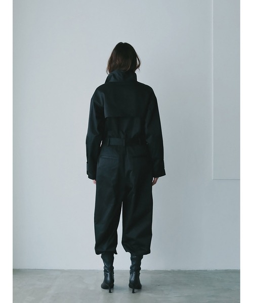 セール】コットンギャバジンジャンプスーツ（つなぎ/オールインワン