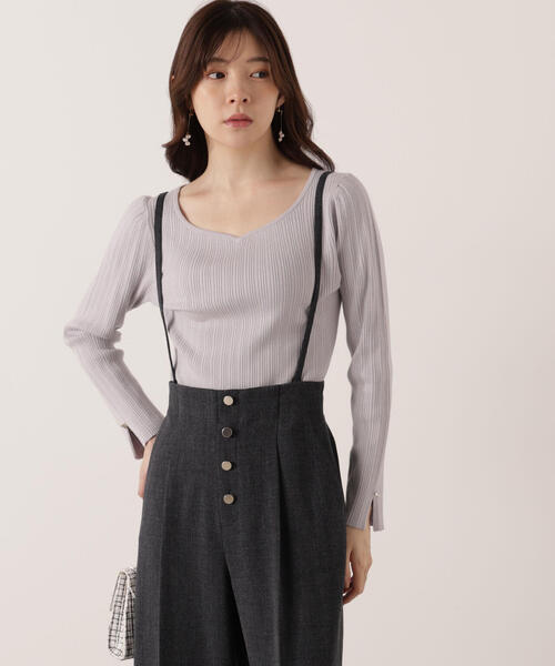 PROPORTION BODY DRESSING（プロポーションボディドレッシング）の「【青島心さん着用】フロント釦２ＷＡＹワイドパンツ / 1215230100（その他パンツ・レディース・ベージュ/ダークグレー・MEDIUM/P/S）」の5枚目の写真