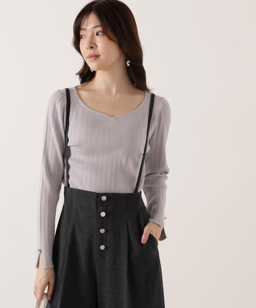 PROPORTION BODY DRESSING（プロポーションボディドレッシング）の「【青島心さん着用】フロント釦２ＷＡＹワイドパンツ / 1215230100（その他パンツ・レディース・ベージュ/ダークグレー・MEDIUM/P/S）」の7枚目の写真