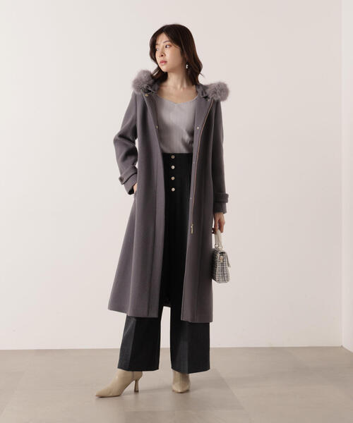 PROPORTION BODY DRESSING（プロポーションボディドレッシング）の「【青島心さん着用】フロント釦２ＷＡＹワイドパンツ / 1215230100（その他パンツ・レディース・ベージュ/ダークグレー・MEDIUM/P/S）」の11枚目の写真