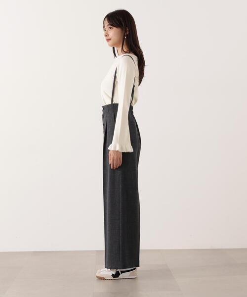 PROPORTION BODY DRESSING（プロポーションボディドレッシング）の「【青島心さん着用】フロント釦２ＷＡＹワイドパンツ / 1215230100（その他パンツ・レディース・ベージュ/ダークグレー・MEDIUM/P/S）」の14枚目の写真