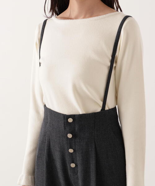 PROPORTION BODY DRESSING（プロポーションボディドレッシング）の「【青島心さん着用】フロント釦２ＷＡＹワイドパンツ / 1215230100（その他パンツ・レディース・ベージュ/ダークグレー・MEDIUM/P/S）」の16枚目の写真