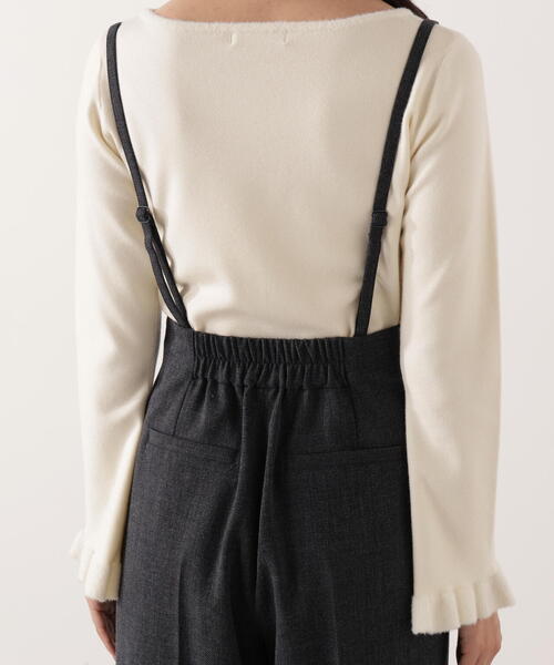 PROPORTION BODY DRESSING（プロポーションボディドレッシング）の「【青島心さん着用】フロント釦２ＷＡＹワイドパンツ / 1215230100（その他パンツ・レディース・ベージュ/ダークグレー・MEDIUM/P/S）」の17枚目の写真