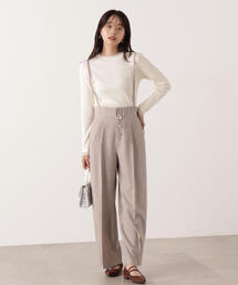 PROPORTION BODY DRESSING | 【青島心さん着用】フロント釦２ＷＡＹワイドパンツ / 1215230100(その他パンツ)