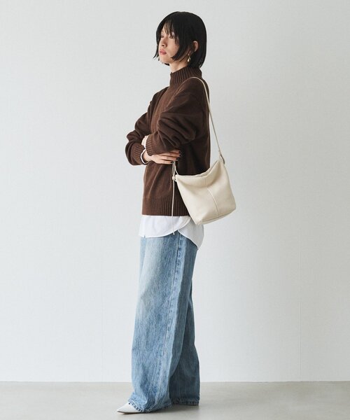 russet（ラシット）の「【再値下げ】レザーミニショルダーバッグ（ショルダーバッグ・レディース・ブラック/アイボリー/グレー系その他・FREE）」の13枚目の写真
