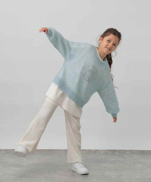 GLOBAL WORK（グローバルワーク）の「裾メローイージーパンツ/キッズ/599738（その他パンツ・キッズ・ライトブルー/ブラック/オフホワイト・150cm/130cm/160cm/140cm）」の16枚目の写真