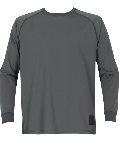 CW-X(シーダブリューエックス)の「トップス ハイゲージニットTシャツ 長袖(Tシャツ/カットソー・レディース・グレー/ブラック・S/L/M)」の2枚目の写真