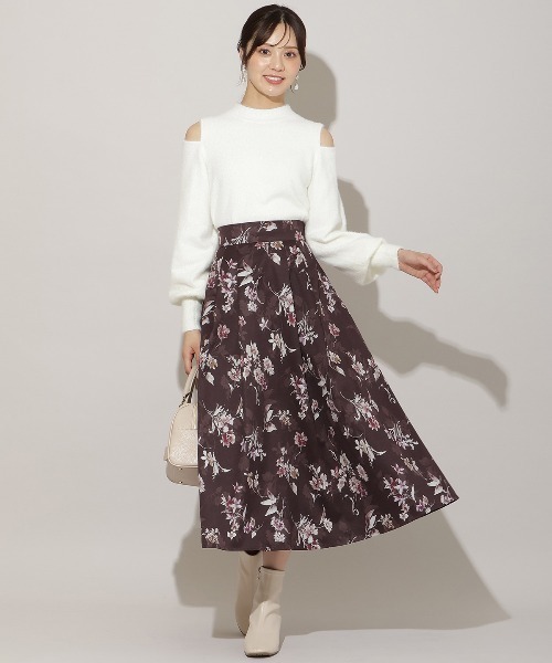 WILLSELECTION（ウィルセレクション）の「フラワープリントボリュームタックスカート（スカート・レディース・ホワイト系その他/レッド系その他/ブラウン系その他・FREE）」の16枚目の写真