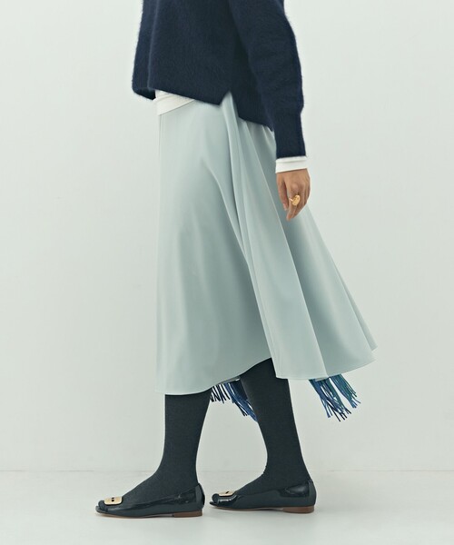 NOLLEY’S（ノーリーズ）の「ウォッシャブル2WAYストレッチフレアスカート（スカート・レディース・キナリ/サックスブルー/ネイビー・36/38/34）」の10枚目の写真