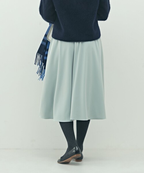 NOLLEY’S（ノーリーズ）の「ウォッシャブル2WAYストレッチフレアスカート（スカート・レディース・キナリ/サックスブルー/ネイビー・36/38/34）」の6枚目の写真