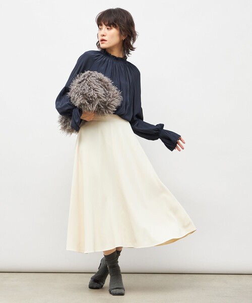 NOLLEY’S（ノーリーズ）の「ウォッシャブル2WAYストレッチフレアスカート（スカート・レディース・キナリ/サックスブルー/ネイビー・36/38/34）」の7枚目の写真