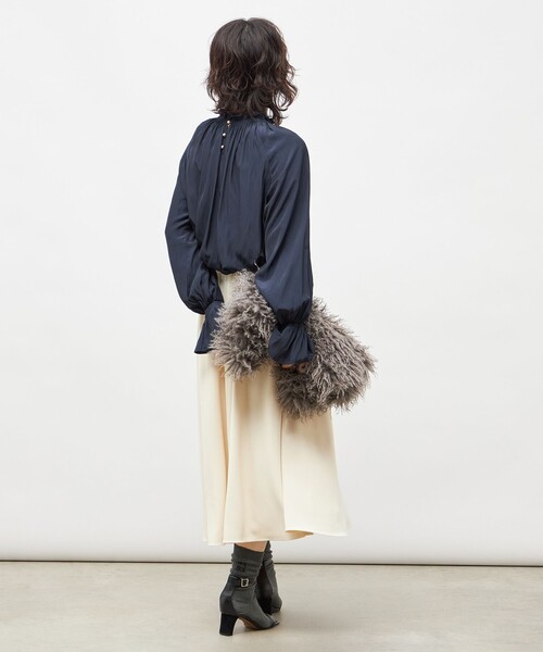 NOLLEY’S（ノーリーズ）の「ウォッシャブル2WAYストレッチフレアスカート（スカート・レディース・キナリ/サックスブルー/ネイビー・36/38/34）」の9枚目の写真