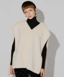 【最終値下げ】【新品未使用】 ペルナ PERNA リボンベスト　ホワイト PERNA｜ペルナのベスト通販 - ZOZOTOWN