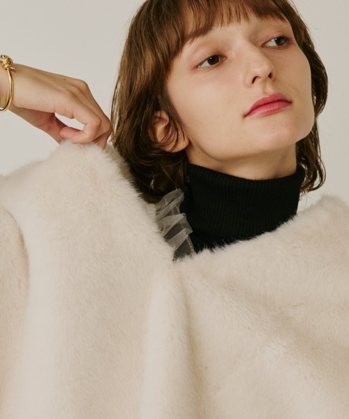 PERNA（ペルナ）の「サイドベルトファージレ（ベスト・レディース・ブラック/アイボリー・FREE）」の7枚目の写真