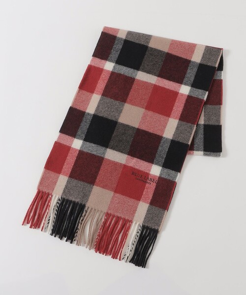 BLUE LABEL CRESTBRIDGE(ブルーレーベルクレストブリッジ)の「クレストブリッジチェックマフラー(マフラー・レディース・ブルー系その他2/ブラック/ピンク系その他2/ベージュ/レッド・FREE)」の6枚目の写真