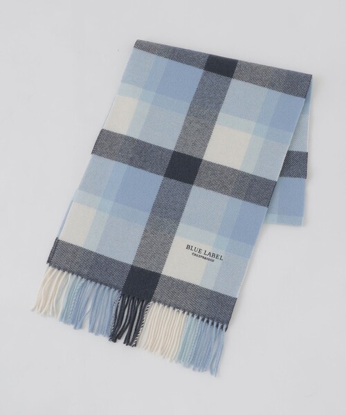 BLUE LABEL CRESTBRIDGE(ブルーレーベルクレストブリッジ)の「クレストブリッジチェックマフラー(マフラー・レディース・ブルー系その他2/ブラック/ピンク系その他2/ベージュ/レッド・FREE)」の8枚目の写真
