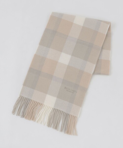 BLUE LABEL CRESTBRIDGE(ブルーレーベルクレストブリッジ)の「クレストブリッジチェックマフラー(マフラー・レディース・ブルー系その他2/ブラック/ピンク系その他2/ベージュ/レッド・FREE)」の10枚目の写真