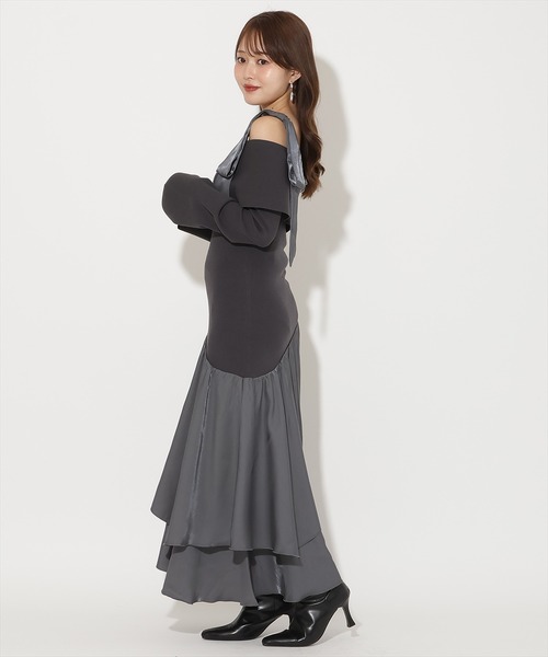 AND COUTURE（アンドクチュール）の「ショルダーリボンニット