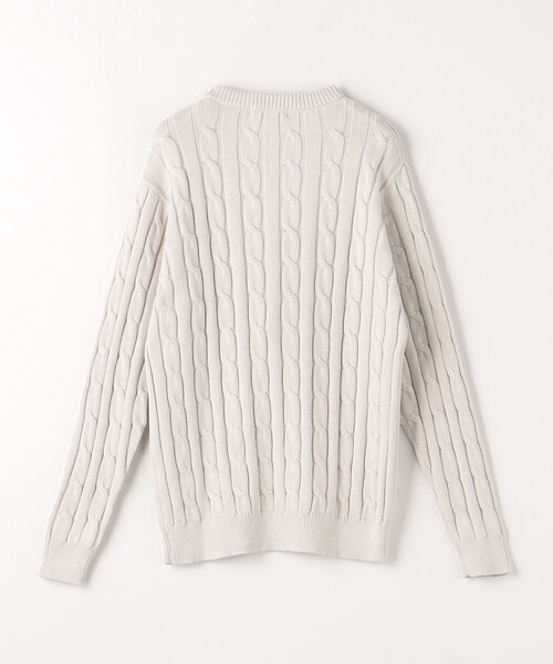 セール】コットン カシミヤ ケーブル ニット‐ハンドウォッシャブル‐＜A