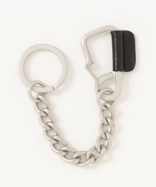 hobo（ホーボー）の「【hobo / ホーボー】CARABINER CHAIN KEY RING with HORSE LEATHER（キーホルダー・メンズ・キャメル/ブラック・FREE）」の5枚目の写真