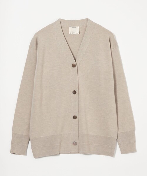 conte＞ハイゲージ Vネック カーディガン（カーディガン/ボレロ