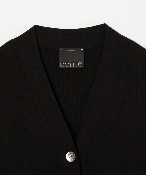 conte＞ハイゲージ Vネック カーディガン（カーディガン/ボレロ