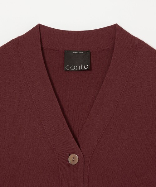 ■専用■<conte> コンテ ハイゲージ Vネック カーディガン conte＞ハイゲージ Vネック カーディガン（カーディガン/ボレロ