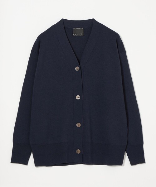 conte＞ハイゲージ Vネック カーディガン（カーディガン/ボレロ