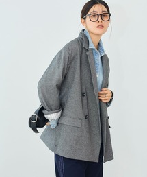 CROSS FUNCTION | 《洗える》アクティかる  ウールライクジャケットコート【CROSS FUNCTION/クロスファンクション】(テーラードジャケット)