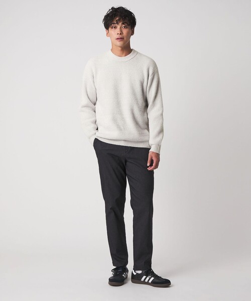 A DAY IN THE LIFE UNITED ARROWS(アデイインザライフユナイテッドアローズ)の「フェザー ヤーン ミラノリブ クルーネックニット-ウォッシャブル-<A DAY IN THE LIFE>(ニット/セーター・メンズ・ライトグレー/ダークグレー/ネイビー・M/L)」の13枚目の写真