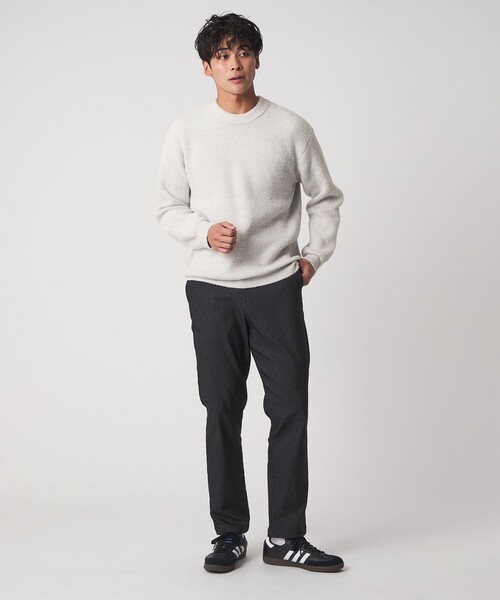 A DAY IN THE LIFE UNITED ARROWS(アデイインザライフユナイテッドアローズ)の「フェザー ヤーン ミラノリブ クルーネックニット-ウォッシャブル-<A DAY IN THE LIFE>(ニット/セーター・メンズ・ライトグレー/ダークグレー/ネイビー・M/L)」の12枚目の写真