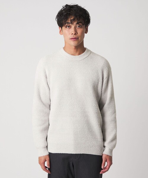 A DAY IN THE LIFE UNITED ARROWS(アデイインザライフユナイテッドアローズ)の「フェザー ヤーン ミラノリブ クルーネックニット-ウォッシャブル-<A DAY IN THE LIFE>(ニット/セーター・メンズ・ライトグレー/ダークグレー/ネイビー・M/L)」の8枚目の写真