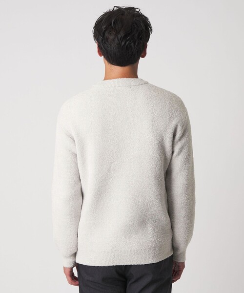 A DAY IN THE LIFE UNITED ARROWS(アデイインザライフユナイテッドアローズ)の「フェザー ヤーン ミラノリブ クルーネックニット-ウォッシャブル-<A DAY IN THE LIFE>(ニット/セーター・メンズ・ライトグレー/ダークグレー/ネイビー・M/L)」の6枚目の写真