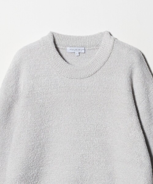A DAY IN THE LIFE UNITED ARROWS(アデイインザライフユナイテッドアローズ)の「フェザー ヤーン ミラノリブ クルーネックニット-ウォッシャブル-<A DAY IN THE LIFE>(ニット/セーター・メンズ・ライトグレー/ダークグレー/ネイビー・M/L)」の21枚目の写真