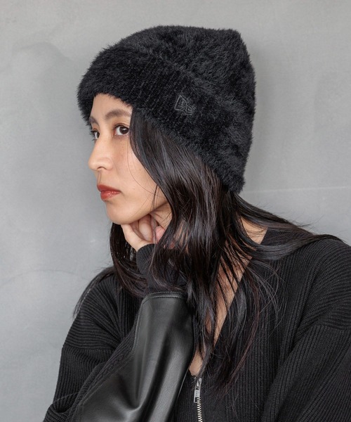 HEREIAM】NEWERA/BASIC CUFF SHAGGY KNIT（ニットキャップ/ビーニー