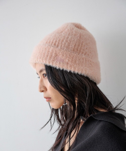 NEW ERA（ニューエラ）の「【HEREIAM】NEWERA/BASIC CUFF SHAGGY KNIT（ニットキャップ/ビーニー・レディース・ピンク/アイボリー/ブラック・FREE）」の8枚目の写真