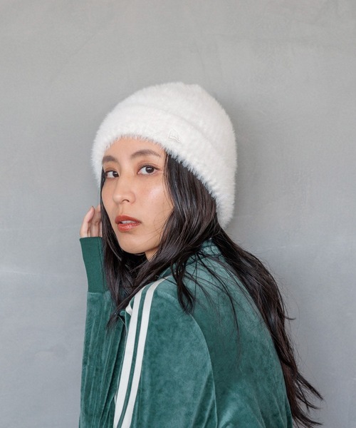 HEREIAM】NEWERA/BASIC CUFF SHAGGY KNIT（ニットキャップ/ビーニー