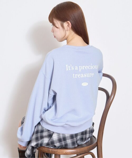 LOVETOXIC(ラブトキシック)の「【GOODPRICE】ゆるキャラベーシックスウェット(スウェット・キッズ・オフホワイト/チャコール/ピンク/サックスブルー・130cm/S:140cm/M:150cm/L:160cm)」の8枚目の写真