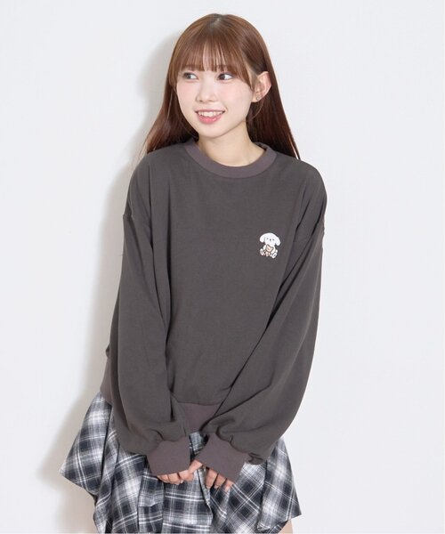 LOVETOXIC(ラブトキシック)の「【GOODPRICE】ゆるキャラベーシックスウェット(スウェット・キッズ・オフホワイト/チャコール/ピンク/サックスブルー・130cm/S:140cm/M:150cm/L:160cm)」の9枚目の写真