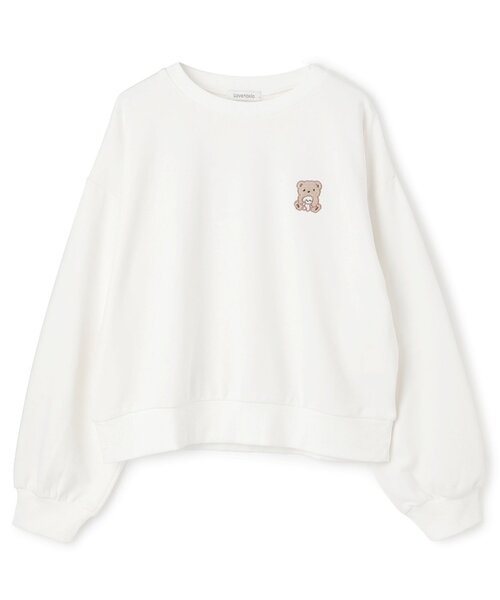 LOVETOXIC(ラブトキシック)の「【GOODPRICE】ゆるキャラベーシックスウェット(スウェット・キッズ・オフホワイト/チャコール/ピンク/サックスブルー・130cm/S:140cm/M:150cm/L:160cm)」の12枚目の写真