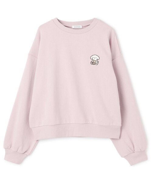 LOVETOXIC(ラブトキシック)の「【GOODPRICE】ゆるキャラベーシックスウェット(スウェット・キッズ・オフホワイト/チャコール/ピンク/サックスブルー・130cm/S:140cm/M:150cm/L:160cm)」の14枚目の写真